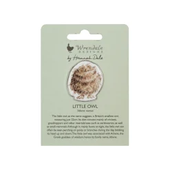 Wrendale Designs by Hannah Dale Pin Badge - Round Owl - Owl