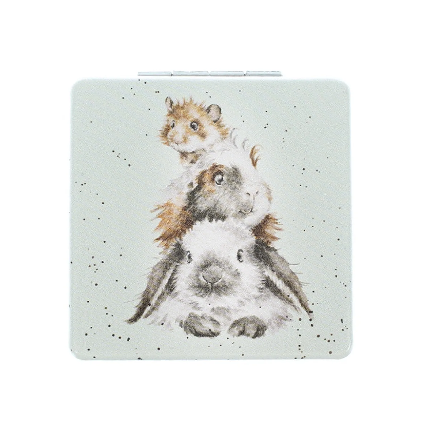 Wrendale Designs by Hannah Dale Compact Mirror - Piggy in the Middle