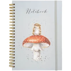 Wrendale Designs by Hannah Dale A4 Spiral Notebook - He's A Fun-Gi Mouse