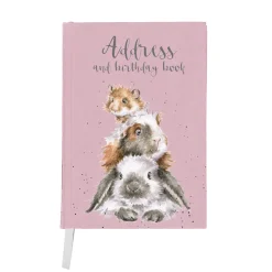 Wrendale Designs by Hannah Dale Address & Birthday Book - Piggy In The Middle