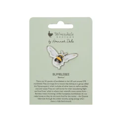 Wrendale Designs by Hannah Dale Pin Badge - Flight Of The Bumblebee - Bee