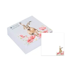 Wrendale Designs by Hannah Dale Sticky Notes - Field Of Flowers - Hare