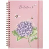 Wrendale Designs by Hannah Dale A4 Spiral Notebook - Hydrangea Bee