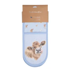 Wrendale Designs by Hannah Dale Double Oven Glove - Farmyard Friends
