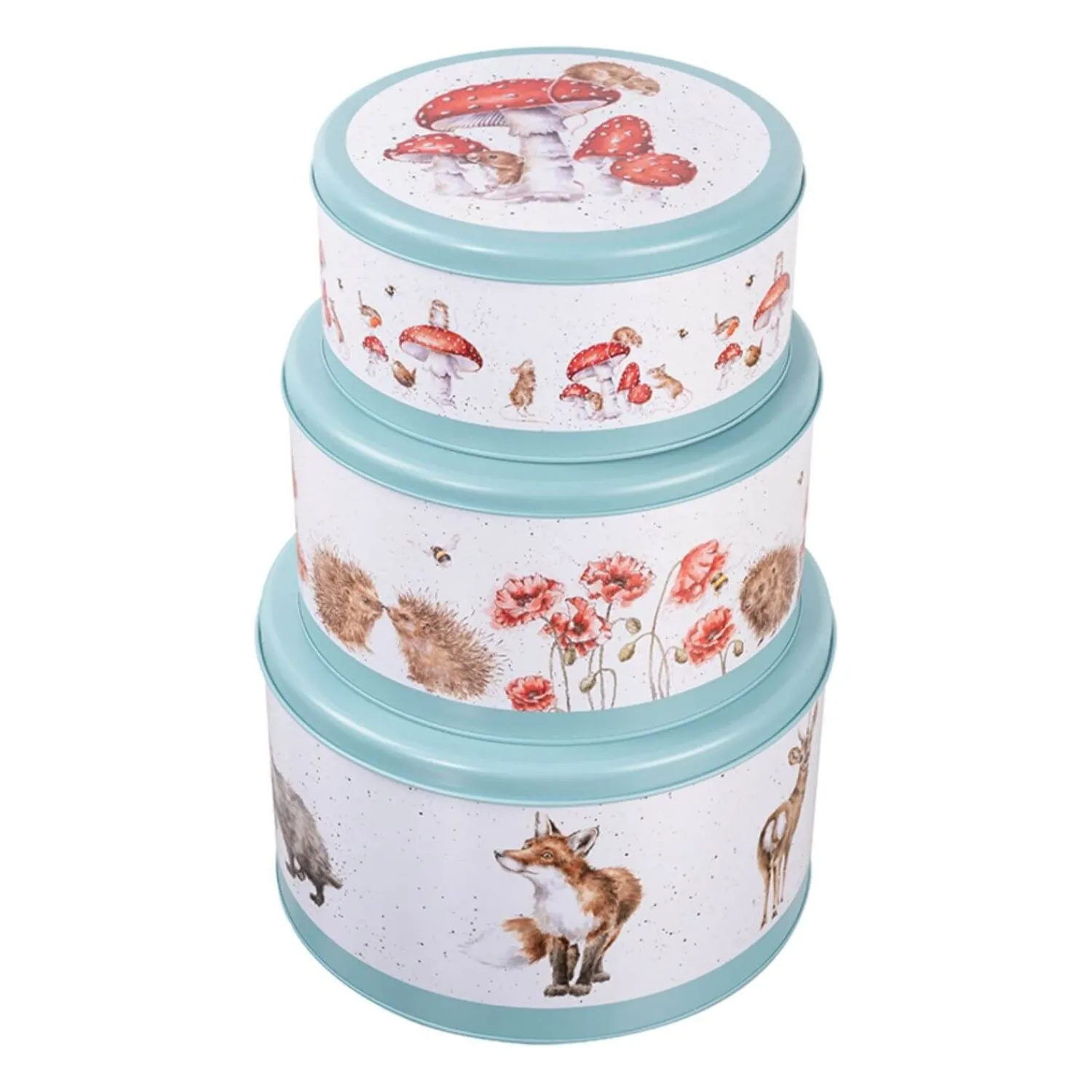 Wrendale Designs by Hannah Dale 3 Piece Cake Tin Nest - The Country Set