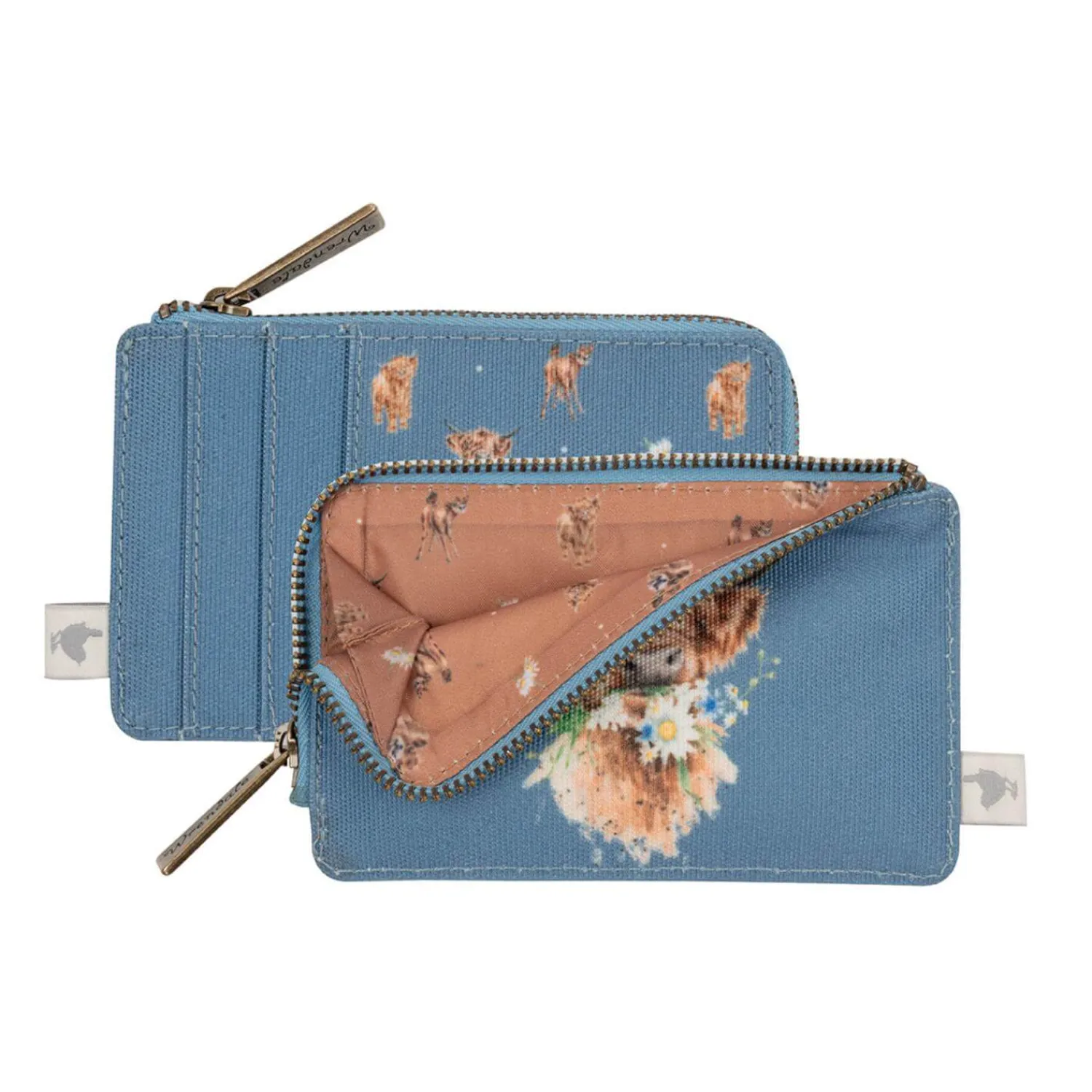 Wrendale Designs by Hannah Dale Coin/Card Holder Purse - Cow