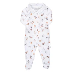 Wrendale Designs Little Wren  Little Paws Printed Babygrow - 0-3 Months