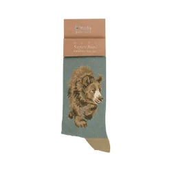 Wrendale Designs Mens Bamboo Socks One Size 7-11 - In My Footsteps