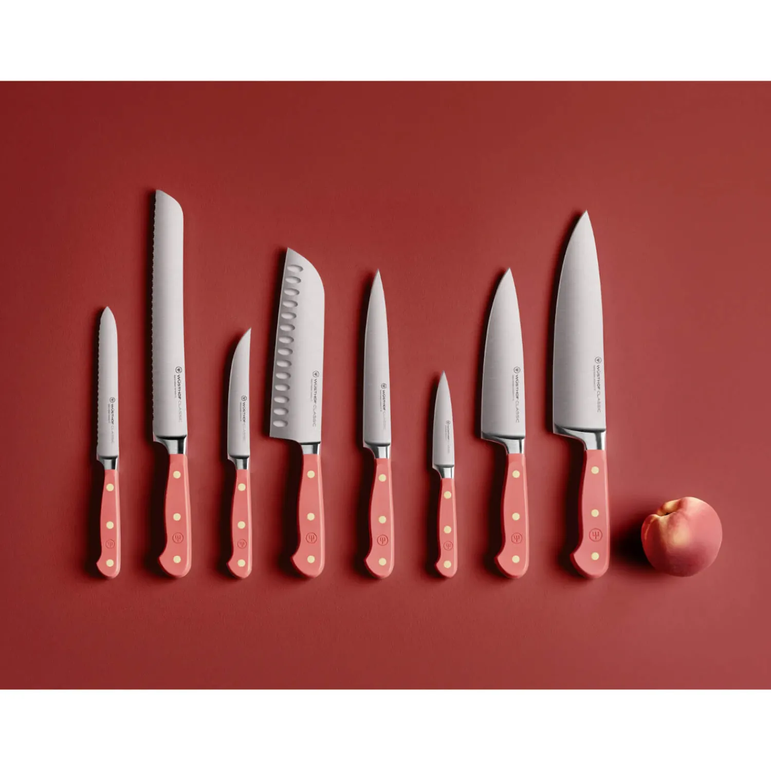 Wusthof Classic 14cm Serrated Utility Knife - Coral Peach