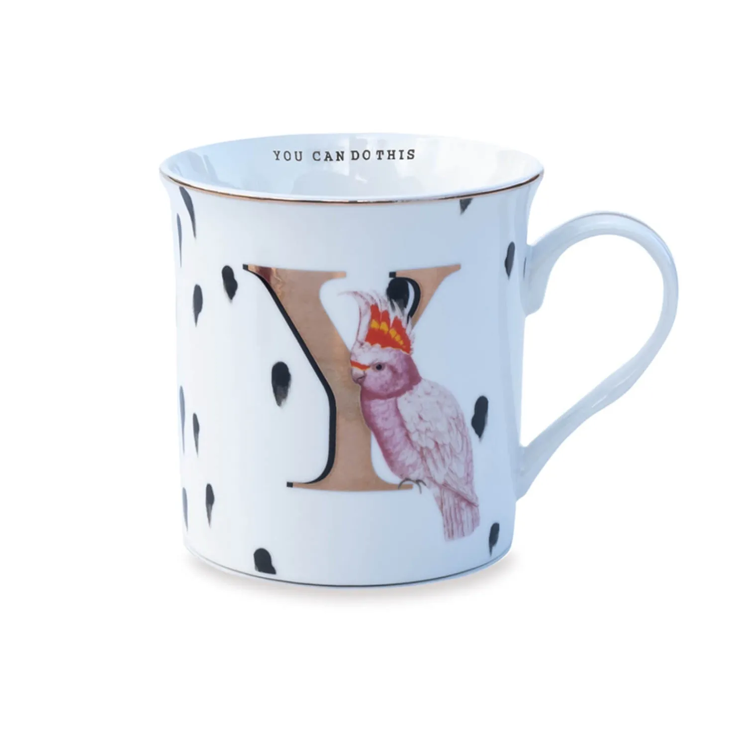 Yvonne Ellen Bone China 330ml Alphabet Mug - Y