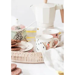 Yvonne Ellen Bone China 330ml Alphabet Mug - D