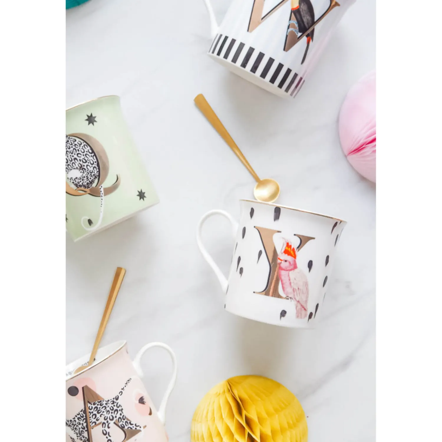 Yvonne Ellen Bone China 330ml Alphabet Mug - Z