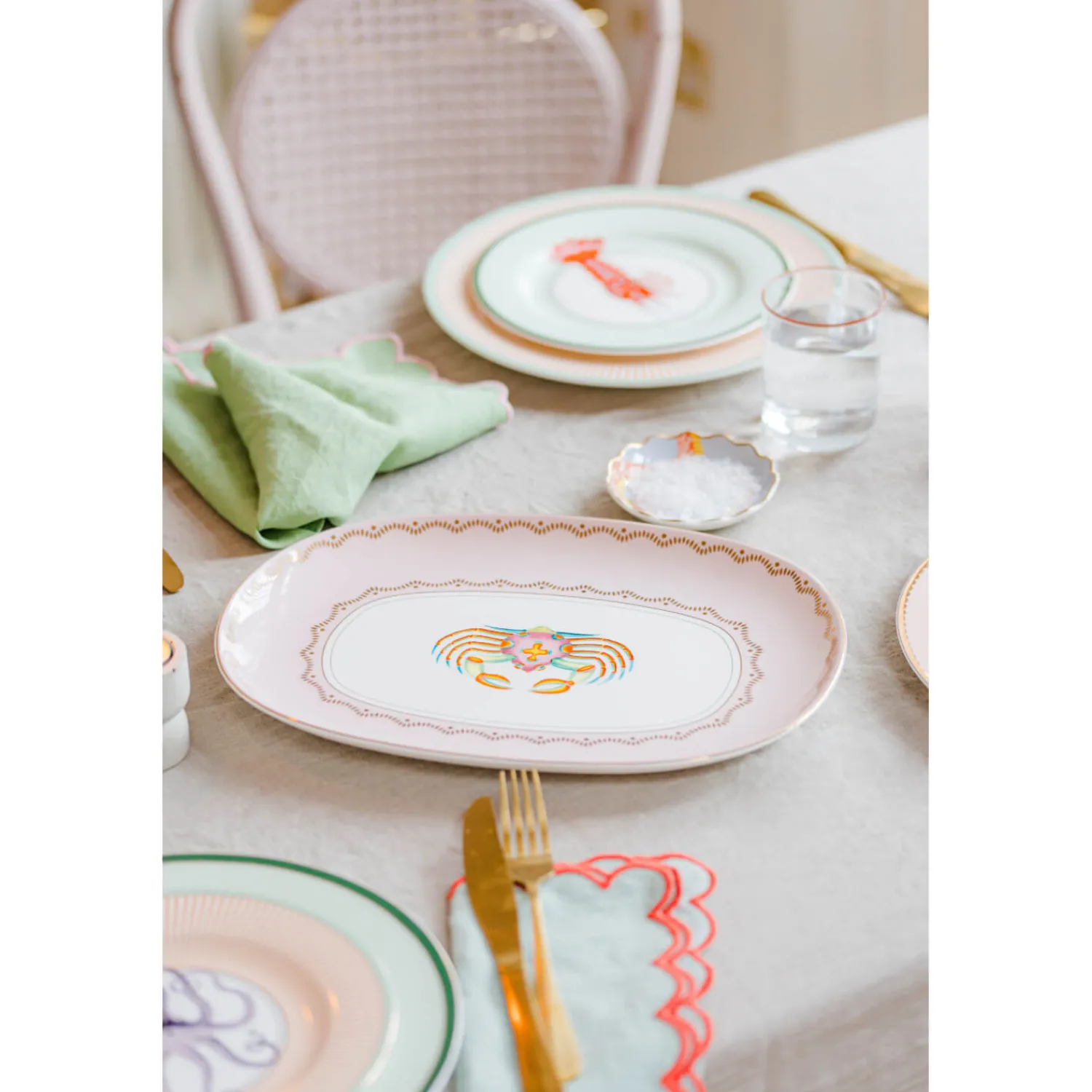 Yvonne Ellen 34cm Fine China Platter - Crab