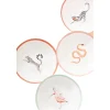 Yvonne Ellen 4-Piece Fine China Pasta Bowls - Animal