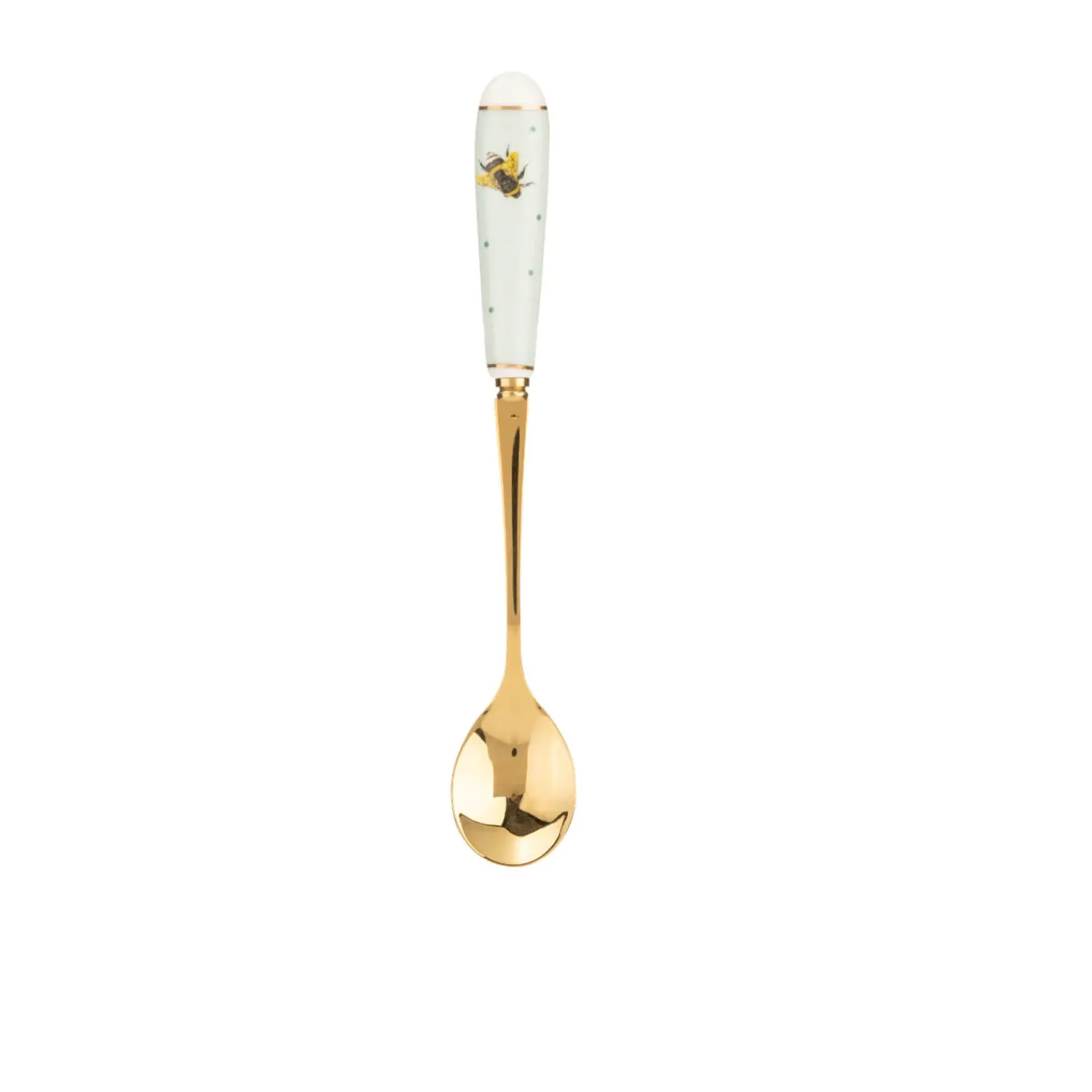 Yvonne Ellen Set of 4 Teaspoons With China Handles - Bee