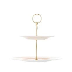 Yvonne Ellen 2-Tier Fine China Cake Stand - Floral