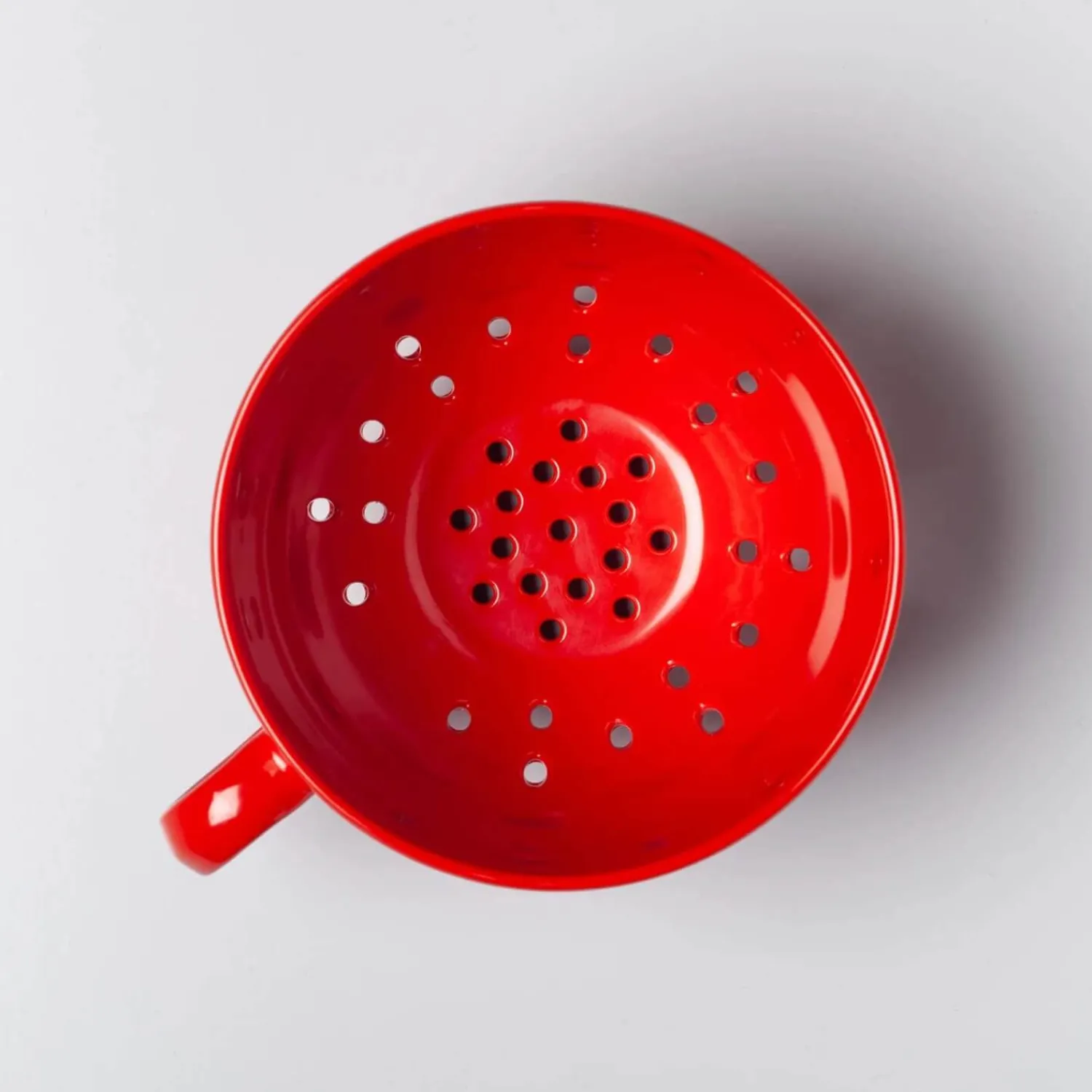 Zeal Berry 10cm Melamine Colander with Handle - Red