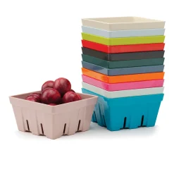 Zeal 19cm Melamine Berry Box & Colander - Cream