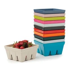 Zeal 15cm Melamine Berry Box & Colander - Duck Egg Blue
