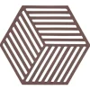 ZONE Denmark Hexagon Silicone Trivet - Chocolate