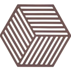 ZONE Denmark Hexagon Silicone Trivet - Chocolate