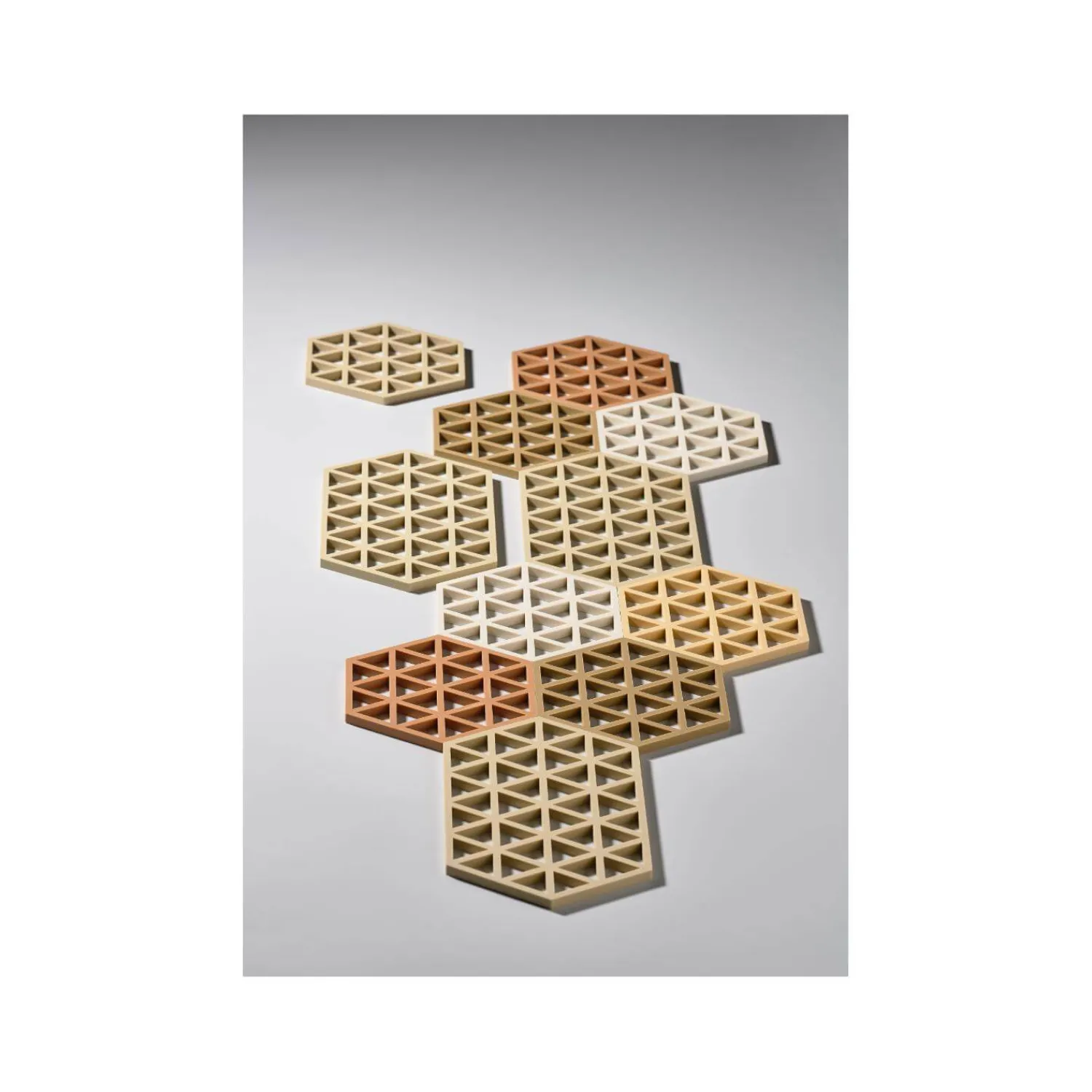 ZONE Denmark Triangles Silicone Trivet - Warm Sand